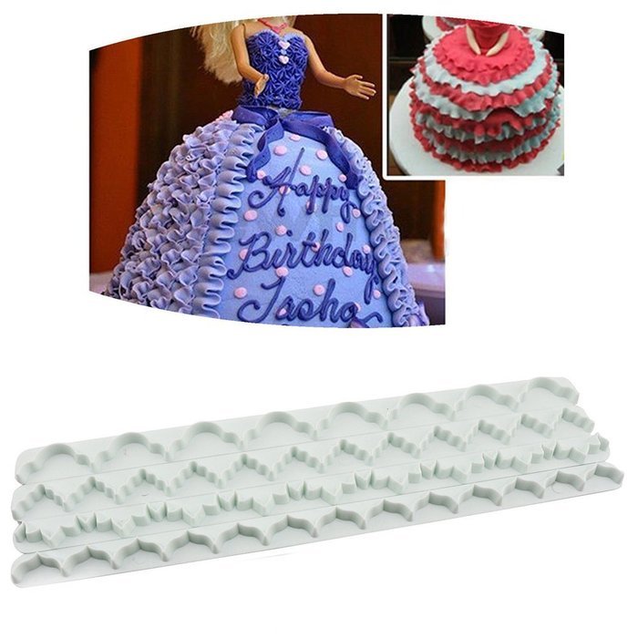 Beauty Clubs 4PCS Cake Cookie Fondant Mold Tools N5