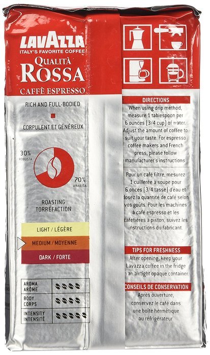 Lavazza Qualita Rossa, 8.8 oz Brick, Ground (Pack of 3) N2