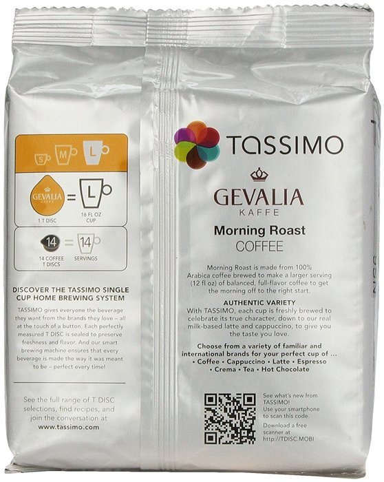 Tassimo Gevalia Kaffe Morning Roast 14 T-discs N2