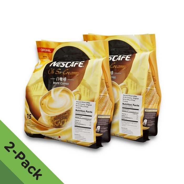 Nescaf&eacute; Ipoh White Coffee HAZELNUT (15 Sachets) - "Oh So Nutty" ★ Flavored Premix Instant Coffee ★ Deliciously... N5