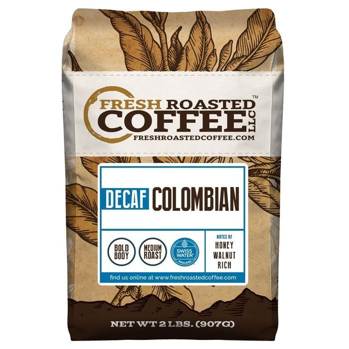 100% Colombian SWP Decaf Coffee, Whole Bean, Swiss Water Processed Decaf Coffee, Fresh Roasted Coffee LLC. (5... N2
