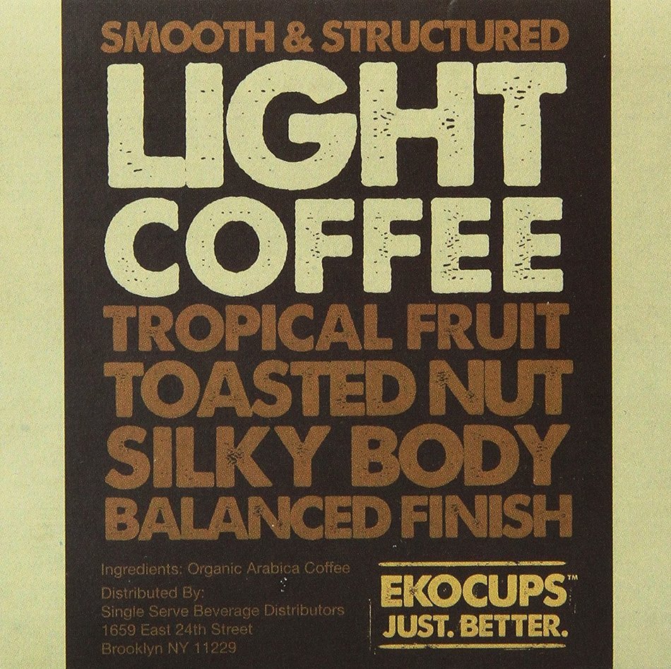 EKOCUPS Artisan Organic Light Gourmet Coffee, medium roast, in Recyclable Single Serve Cups for Keurig K-cup Brewers... N2