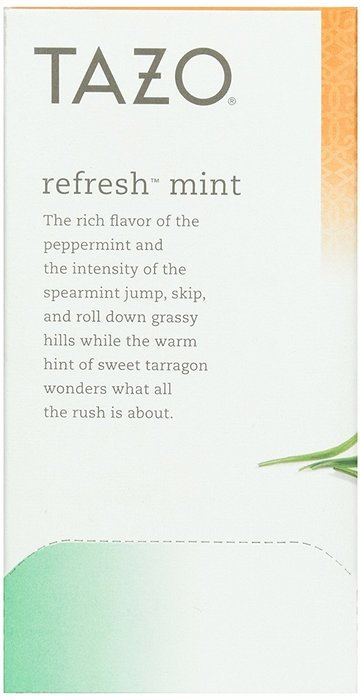 Tazo Tea, Refresh Mint, Tea Bags, 20 ct N4