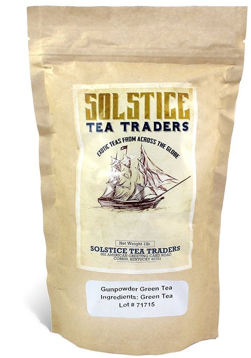 Pinhead Rolled Gunpowder Green Tea One Pound, Pinhead Rolled Loose Leaf Gunpowder Green Tea, One Pound N3