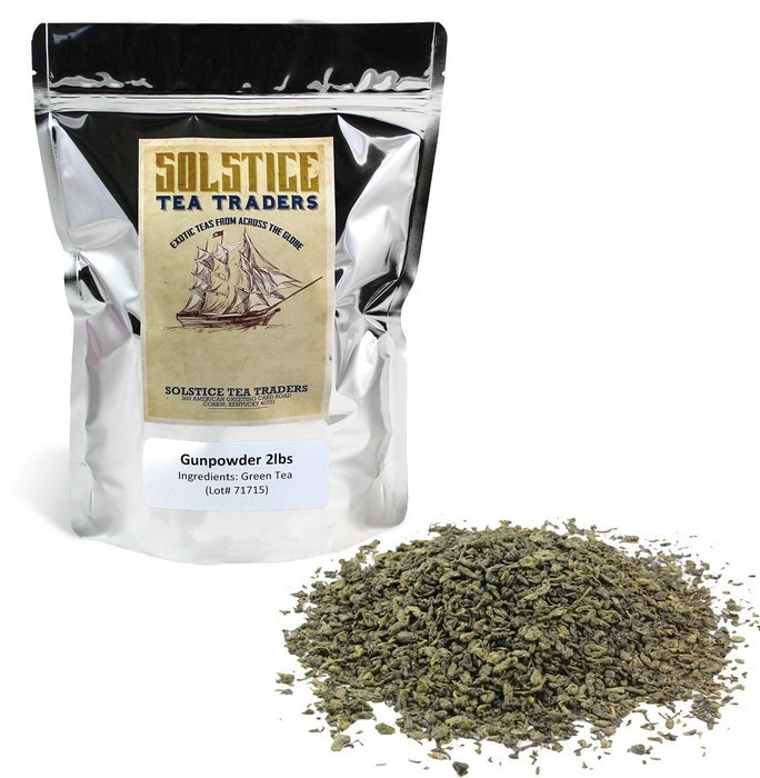 Pinhead Rolled Gunpowder Green Tea One Pound, Pinhead Rolled Loose Leaf Gunpowder Green Tea, One Pound N31
