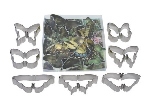 R & M Butterfly 7 Piece Cookie Cutter Set