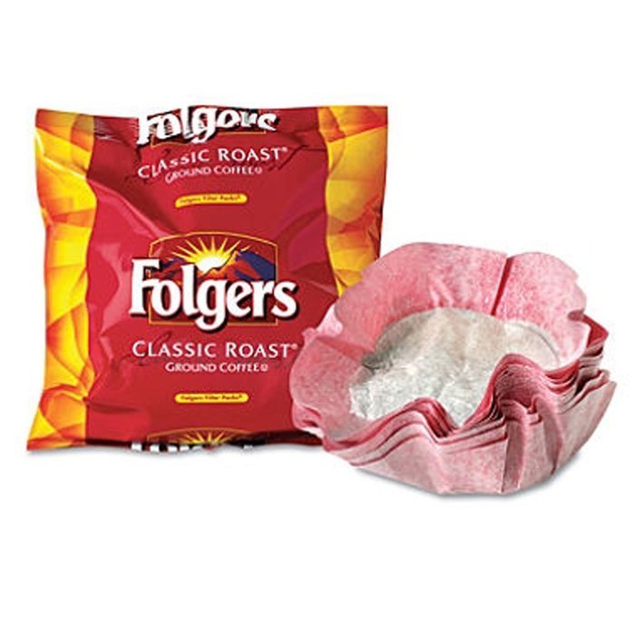 SCS Folgers - Classic Roast Ground Coffee Filter Packs, 0.9 Oz - 40 Ct.