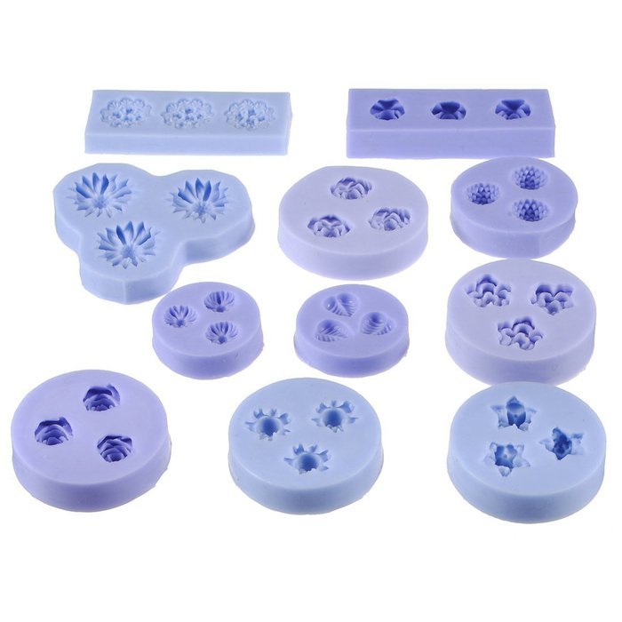 "Bakeware Chocolate Jelly 3D Mold Mini Silicone Fondant DIY Flower Cake F0049" shopping N3