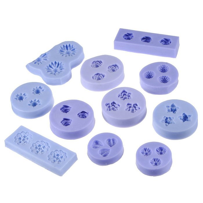 "Bakeware Chocolate Jelly 3D Mold Mini Silicone Fondant DIY Flower Cake F0049" shopping N4