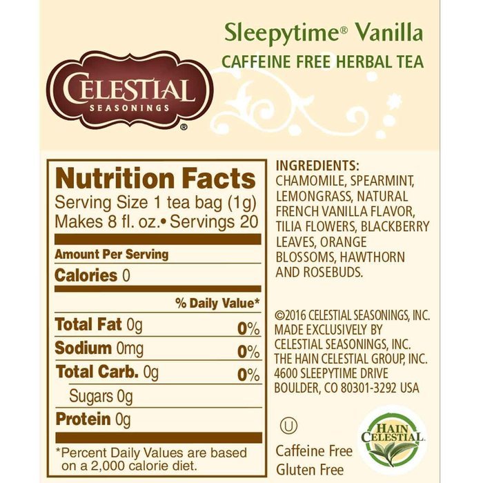 Celestial Seasonings Sleepytime Extra Herbal Tea (Pack of 20) N34