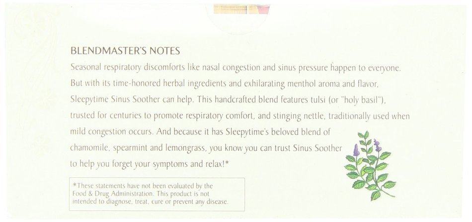 Celestial Seasonings Sleepytime Extra Herbal Tea (Pack of 20) N44