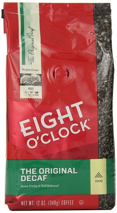 Eight O'Clock The Original Decaf Ground Coffee, 12-Ounce Bag (Pack of 6)