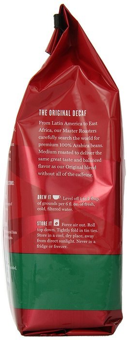 Eight O'Clock The Original Decaf Ground Coffee, 12-Ounce Bag (Pack of 6) N3