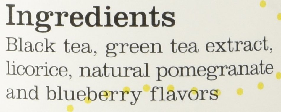 The Republic Of Tea Hicaf Pom-Berry Black Tea, 50 Tea Bags, High Caffeine Pomegranate Blueberry Tea N2