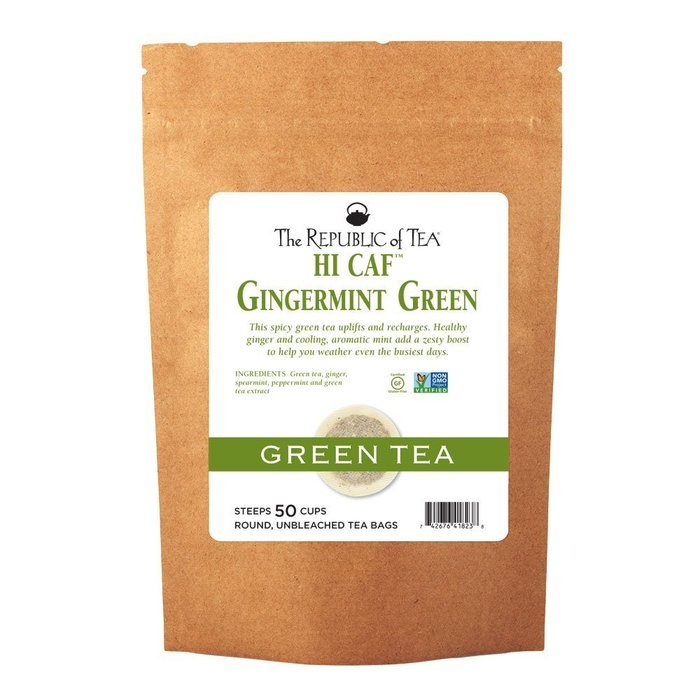 The Republic Of Tea Hicaf Pom-Berry Black Tea, 50 Tea Bags, High Caffeine Pomegranate Blueberry Tea N15