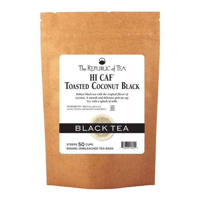 The Republic Of Tea Hicaf Pom-Berry Black Tea, 50 Tea Bags, High Caffeine Pomegranate Blueberry Tea N19