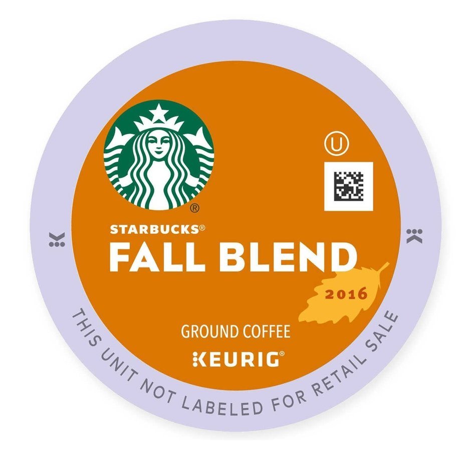 Starbucks Fall Blend 2016 K-Cups 16 Count N2