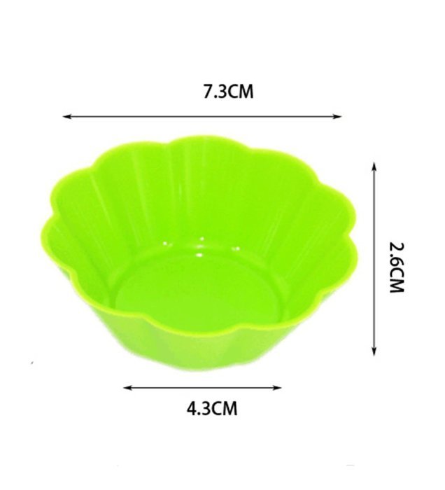 32-Pack Reusable Silicone Baking Cups Cake Molds Maffin Cup N4