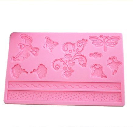 SHINA 1PC Silicone Mold Bird Butterfly Dragonfly Printing Mould Fondant Cake Decorating