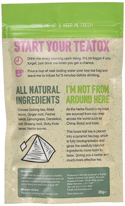 Bootea Daytime Detox Tea (14 days) N2