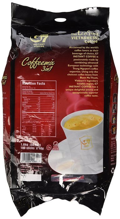 G7 3-in-1 Instant Premium Vietnamese Coffee, 100 Servings/Sachets N2