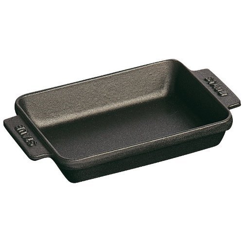 Staub Mini Rectangular Roasting Dish, Black Matte, 5.75 x 4.5 - Black Matte