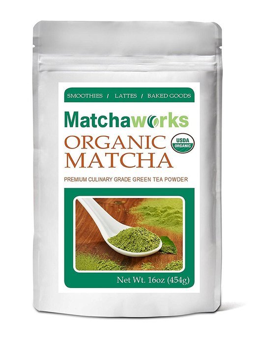 Matchaworks Matcha Green Tea Powder Culinary Grade Raw Organic, 1lb