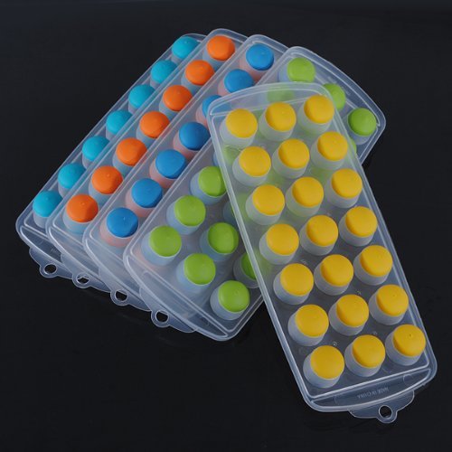 Cylinder Silicone Cake Soap Jelly Cube Ice Tray Molds