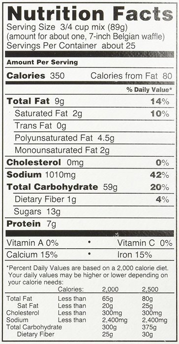 Krusteaz Belgian Waffle Mix - 5 Pound Foodservice Bag N3