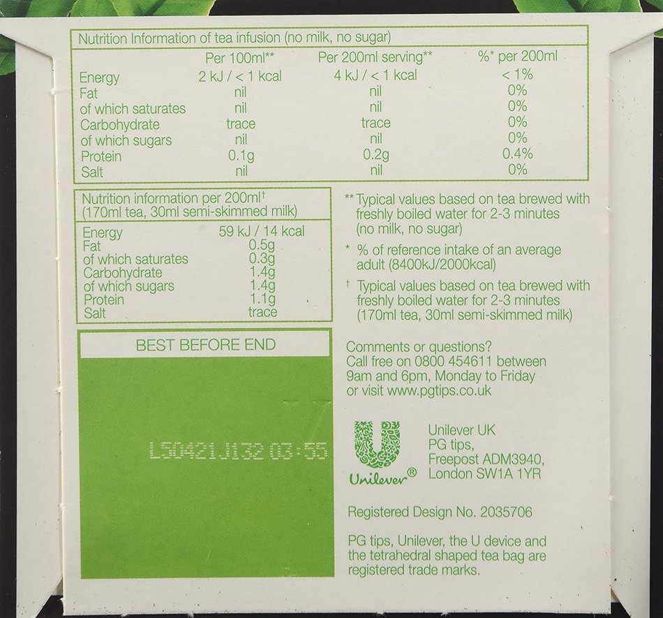 PG Tips Gold Best Tasting Blend (80 Tea Bags) N6