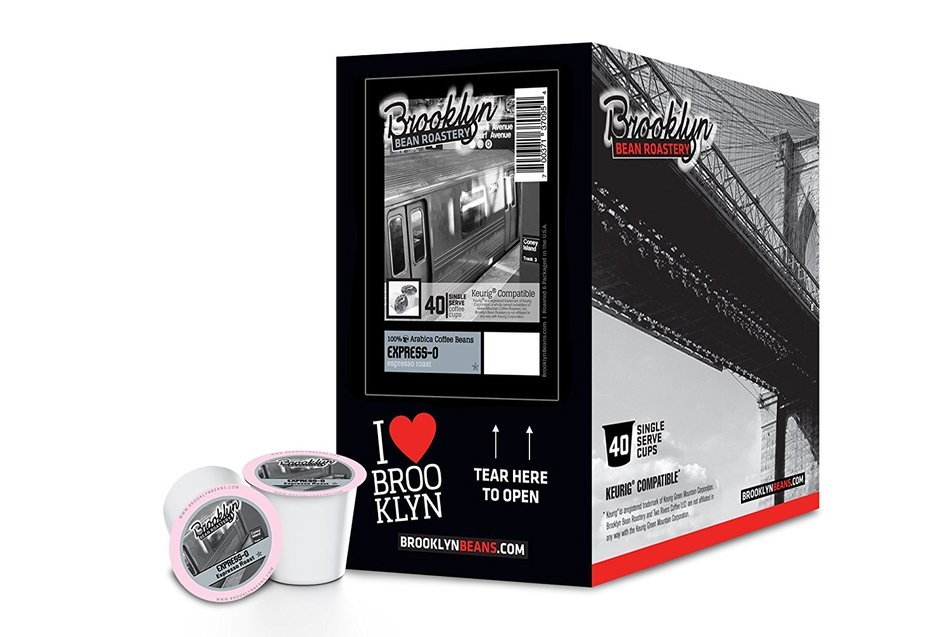 Brooklyn Beans Assorted Variety Pack Single-Cup Coffee for Keurig K-Cup Brewers, 40 Count N14