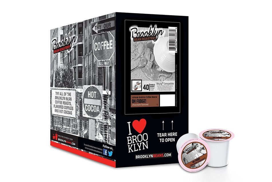 Brooklyn Beans Assorted Variety Pack Single-Cup Coffee for Keurig K-Cup Brewers, 40 Count N17