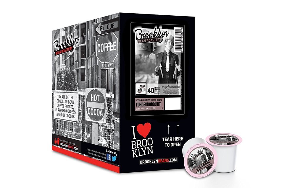 Brooklyn Beans Assorted Variety Pack Single-Cup Coffee for Keurig K-Cup Brewers, 40 Count N23