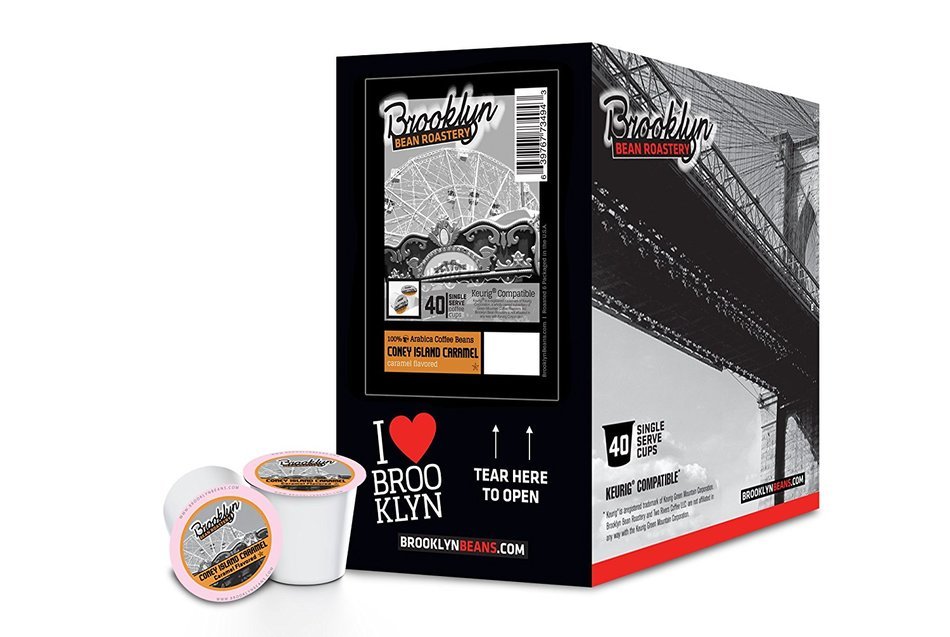 Brooklyn Beans Assorted Variety Pack Single-Cup Coffee for Keurig K-Cup Brewers, 40 Count N37