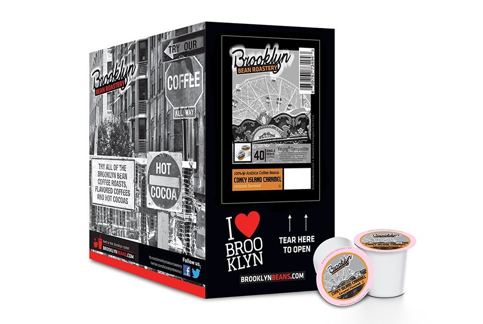 Brooklyn Beans Assorted Variety Pack Single-Cup Coffee for Keurig K-Cup Brewers, 40 Count N38