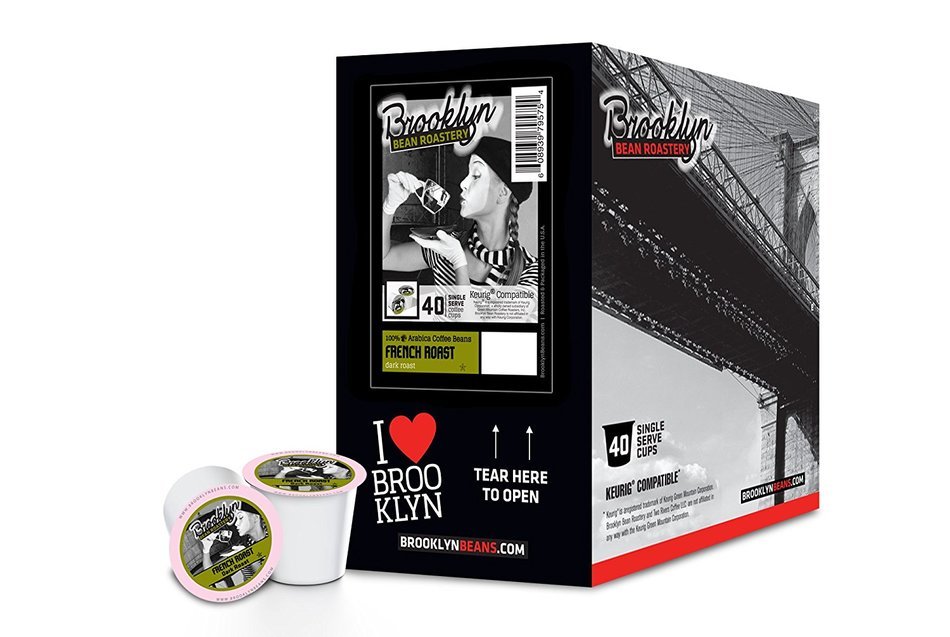 Brooklyn Beans Assorted Variety Pack Single-Cup Coffee for Keurig K-Cup Brewers, 40 Count N39