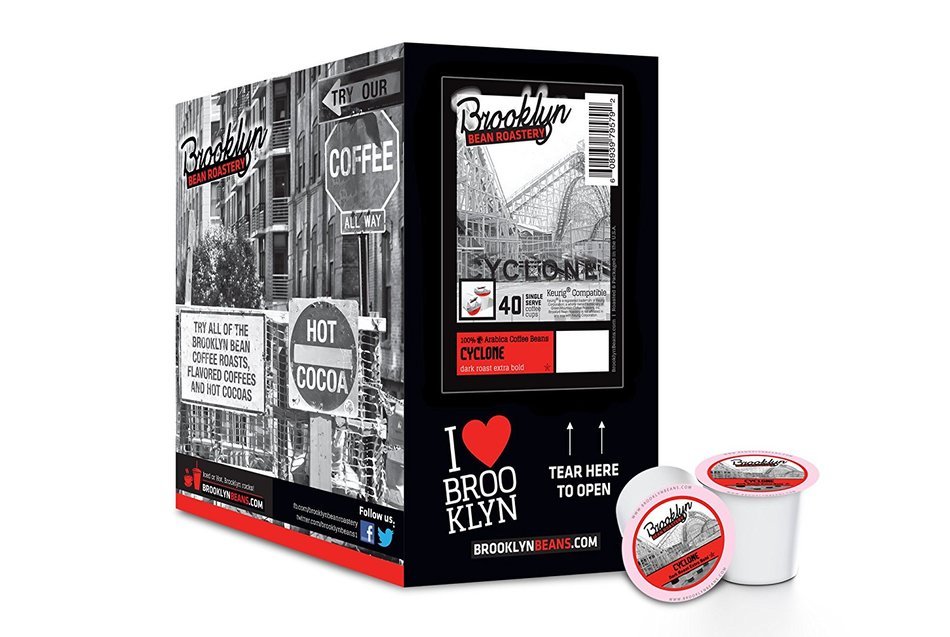 Brooklyn Beans Assorted Variety Pack Single-Cup Coffee for Keurig K-Cup Brewers, 40 Count N54