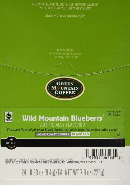 Green Mountain Wild Mountain Blueberry, 24-Count,0.33 Oz EA Net Wt. 7.9 Oz. N5