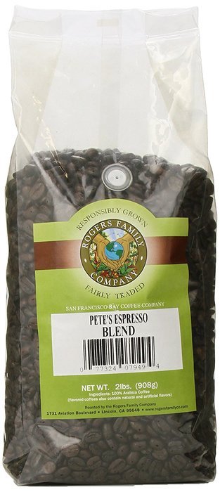 Rogers Family Company Whole Bean Coffee, Espresso Blend,2 LB