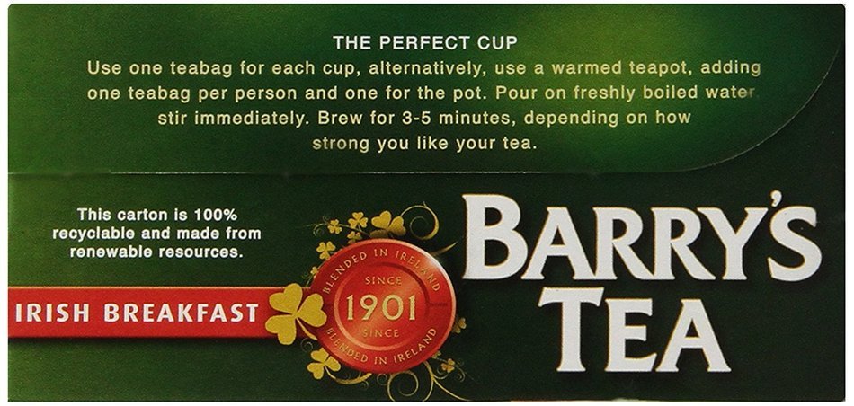 Barry's Irish Breakfast Tea, 80-Count Tea Bags (Pack of 3) N17