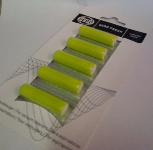 Sebo Genuine Air Fresheners - Pack of 5 Capsules - Suitable for Any Sebo Vacuum Cleaner - 0496er - Citrus Scent