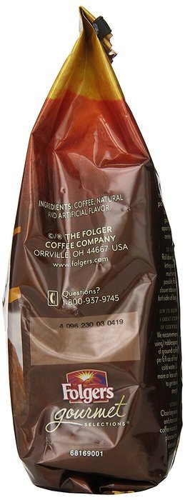 Folgers Gourmet Selections Caramel Drizzle Flavored Ground Coffee, 10 Ounce N4