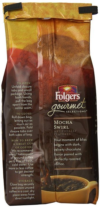 Folgers Gourmet Selections Caramel Drizzle Flavored Ground Coffee, 10 Ounce N10