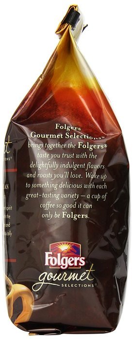 Folgers Gourmet Selections Caramel Drizzle Flavored Ground Coffee, 10 Ounce N17