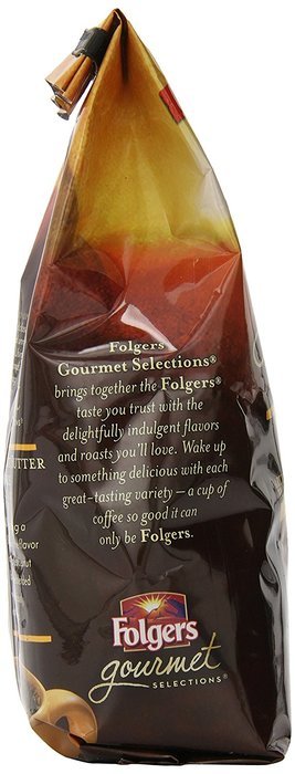 Folgers Gourmet Selections Caramel Drizzle Flavored Ground Coffee, 10 Ounce N23