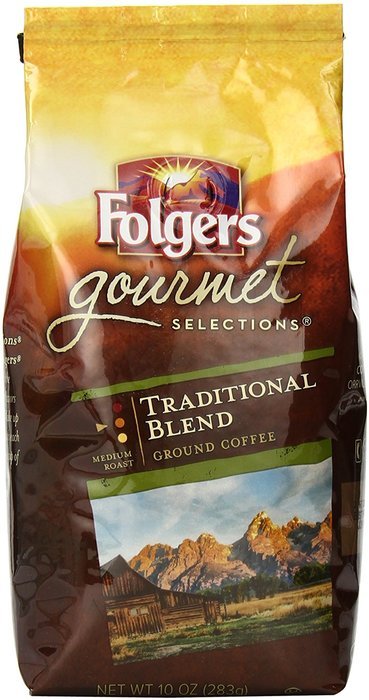 Folgers Gourmet Selections Caramel Drizzle Flavored Ground Coffee, 10 Ounce N24