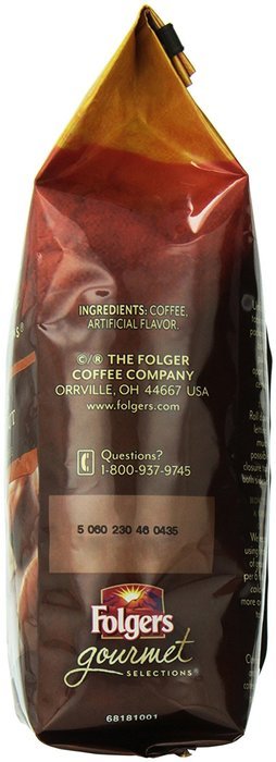 Folgers Gourmet Selections Caramel Drizzle Flavored Ground Coffee, 10 Ounce N29