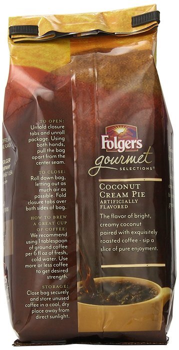 Folgers Gourmet Selections Caramel Drizzle Flavored Ground Coffee, 10 Ounce N33