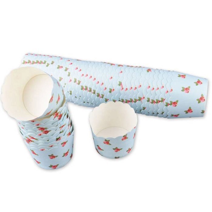 Muffin Cups Cupcake Cups, Rose Pattern 10Pcs Per Package, Set Of 3 Packages N4