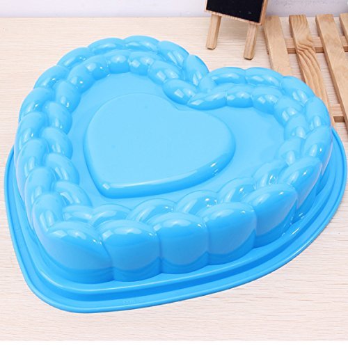 Large Silicone Cake Pan Mold Baking Pan Tray Heart Shape shopping N3